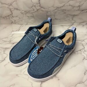 Men’s Hey Dude Wally Hey20 Mesh Sargasso Blue/Cloud Blue US Size 9